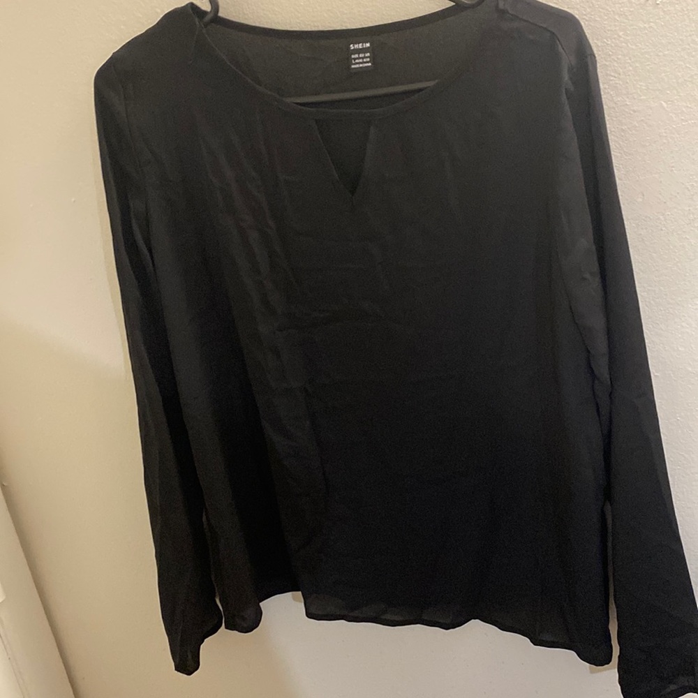 Sheer black top